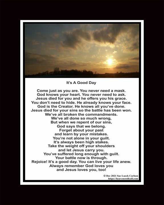 It's a good day so live your life anew.